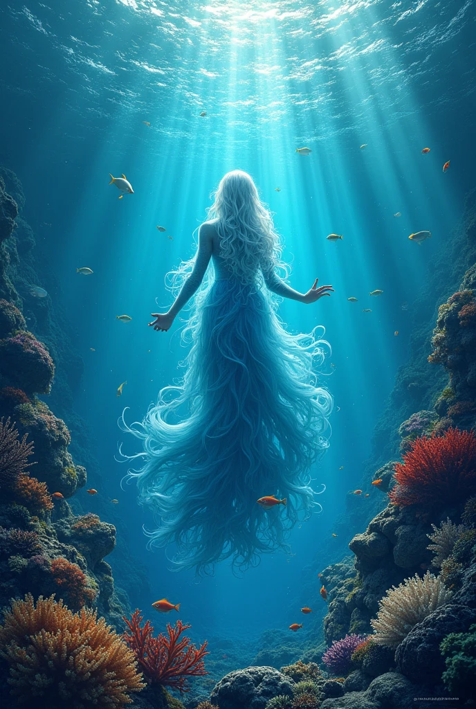 Awareness poster about environmental protection and ocean damage