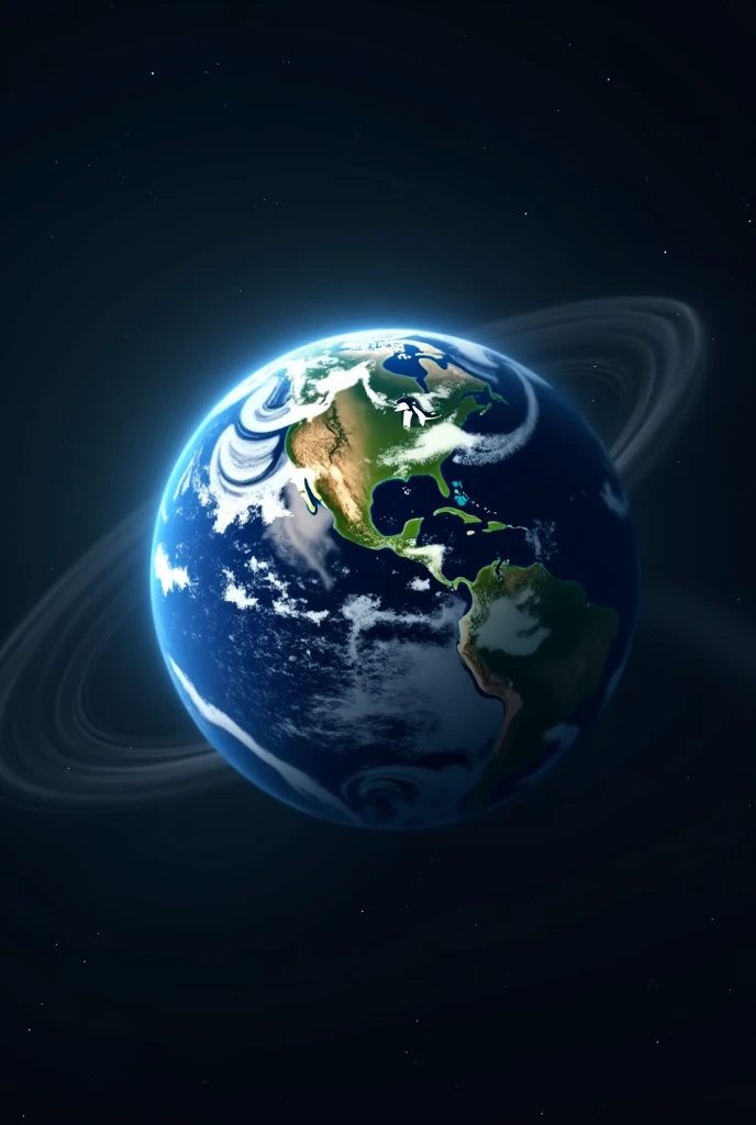 A time-lapse of the Earth spinning on its axis, followed by an animation showing the planet reversing its direction of rotation.
