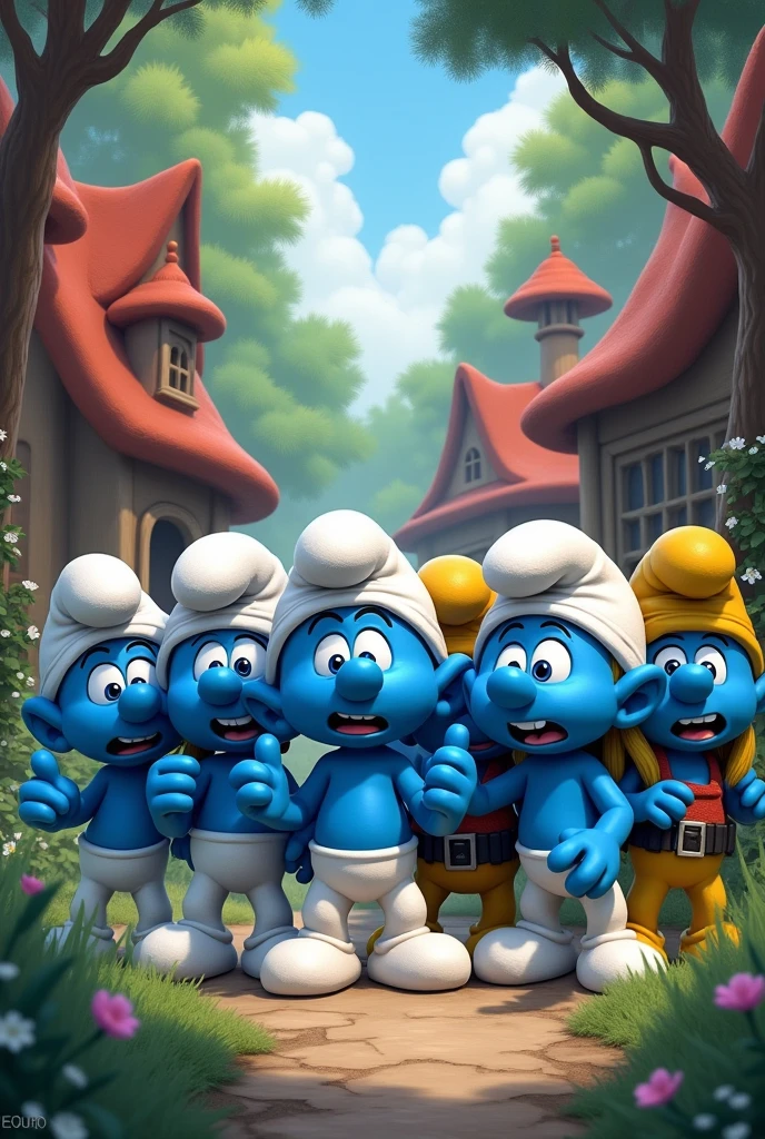 The Smurfs called the police 