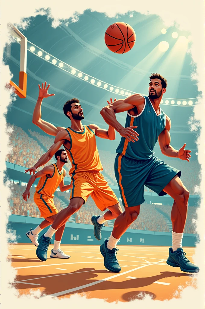 Mind map about basketball in Portuguese