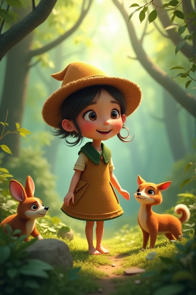 Aye Aye was known for her kindness and her love for nature. Every morning, she would wander into the forest, singing songs and talking to the animals.