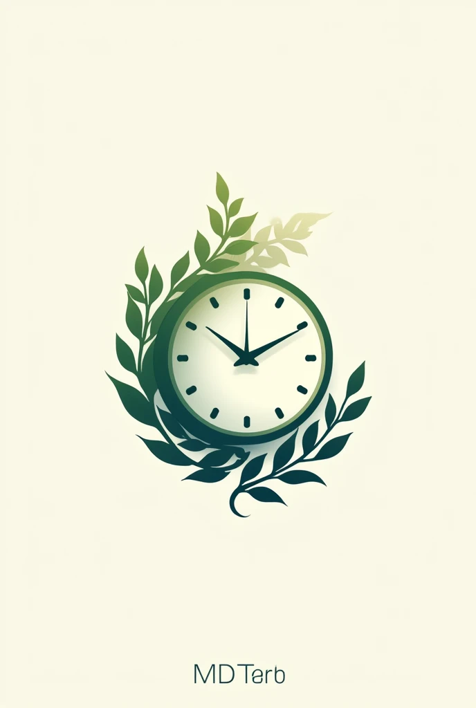 I want a logo design for an artistic amd sustainable brand name 10:26 .the logo has to be presented as a time.
