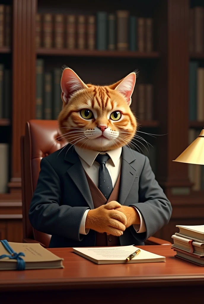 Create a lawyer cat