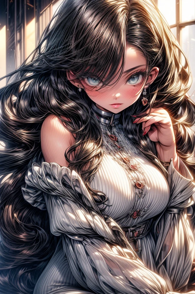 highest quality, ultra high resolution, super detailed, gorgeous, masterpiece, best quality, high resolution finely detailed, extremely beautiful, distinct image, ((identical twins)), cotton button front ribbed lounge romper, ((best quality)) ((best quality)), ((masterpiece)), (detailed), 4k image, anime style, beautiful and seductive young girls, teenage girls, rosy white skin, oval shaped face, seductive and sharp facial features, astonishing sex appeal, curly hazel-brown hair, slim, curvy body, green eyes, full lips, medium height, large breasts,