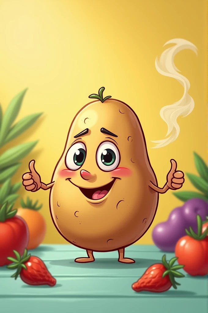 Smart Potato cartoon