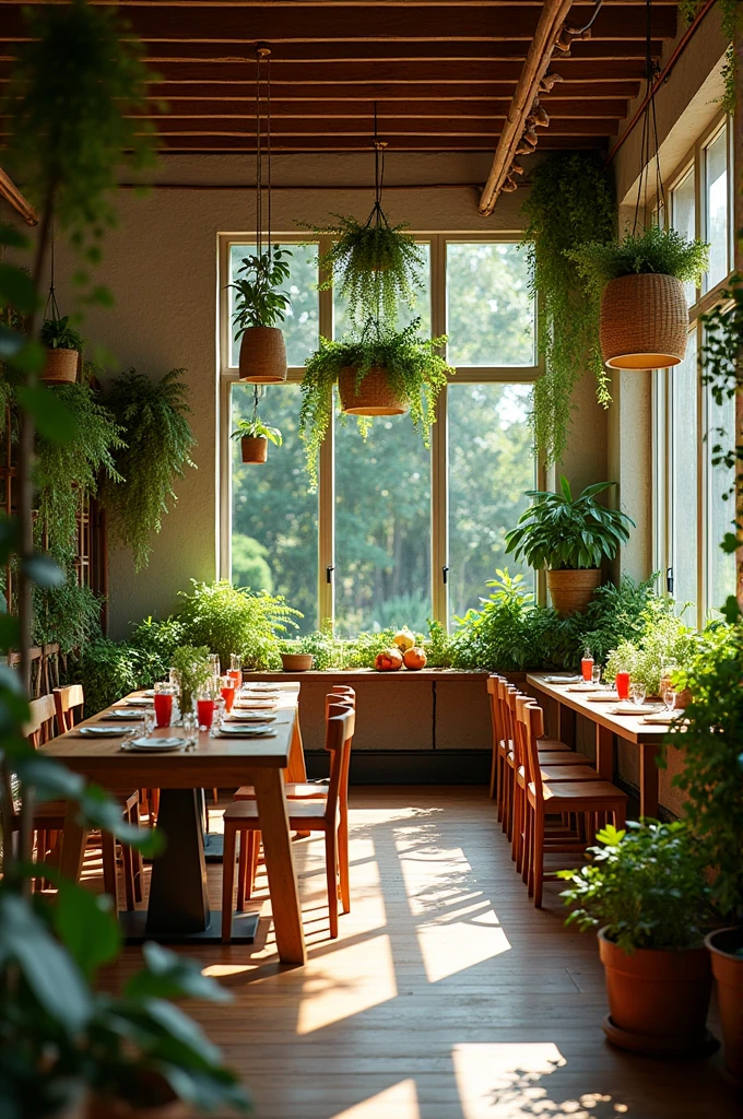 jeamenz dining room, with vegetables and greens. I need a logo 