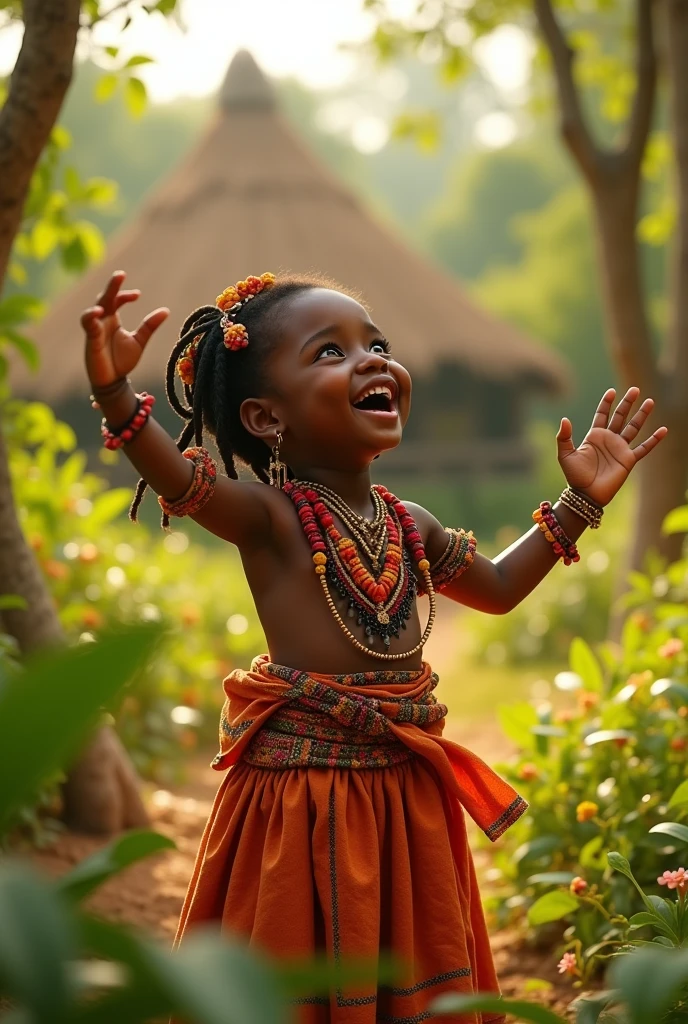 African kid singing