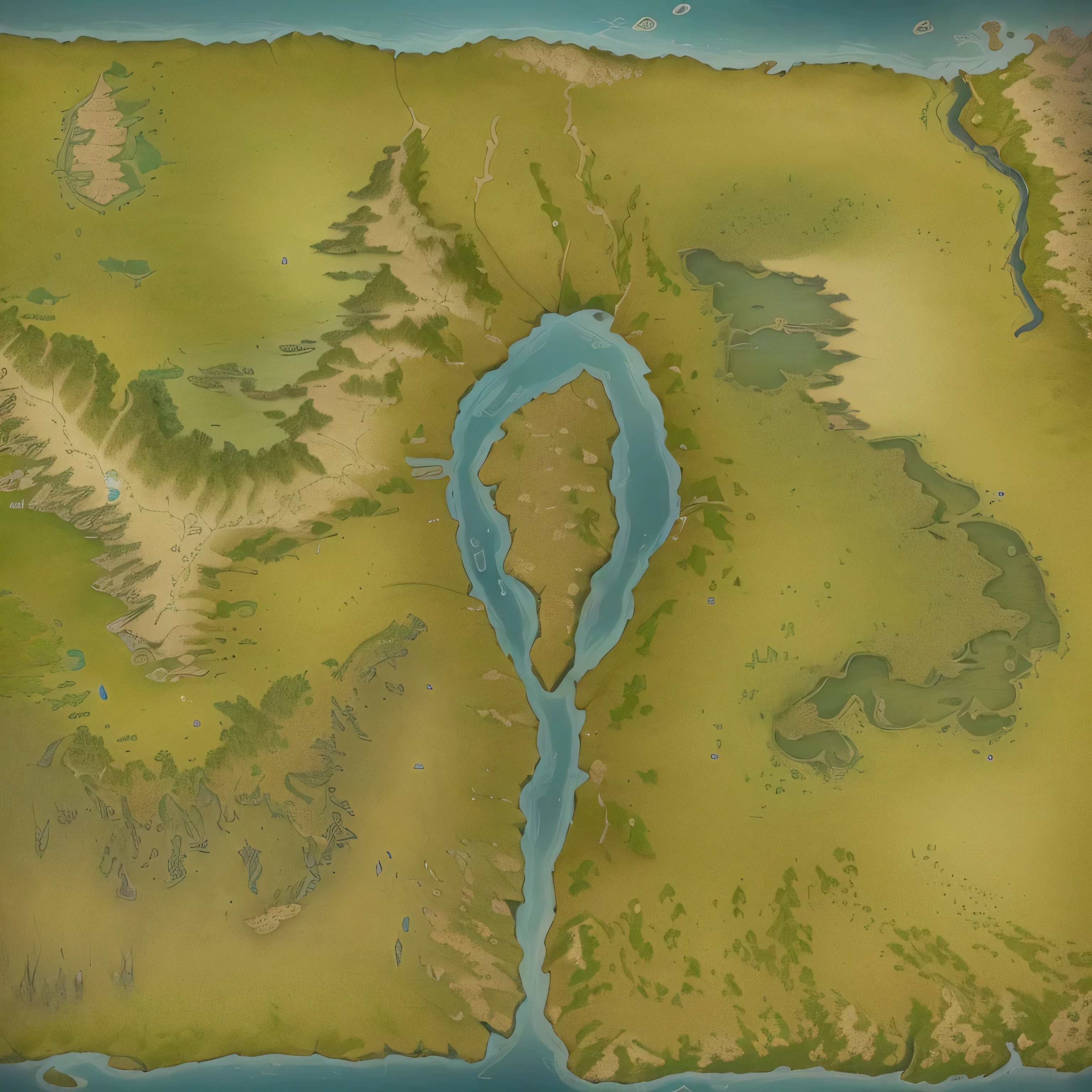a close up of a map of a lake and a map of a land, simple fantasy map, steam workshop maps, highly detailed map, r / battlemaps, fantasy map, battle map prop, gridless dnd map, game map, detailed fantasy map, ancient fantasy regional map, island background, ancient map, game map matte painting, detailed map,