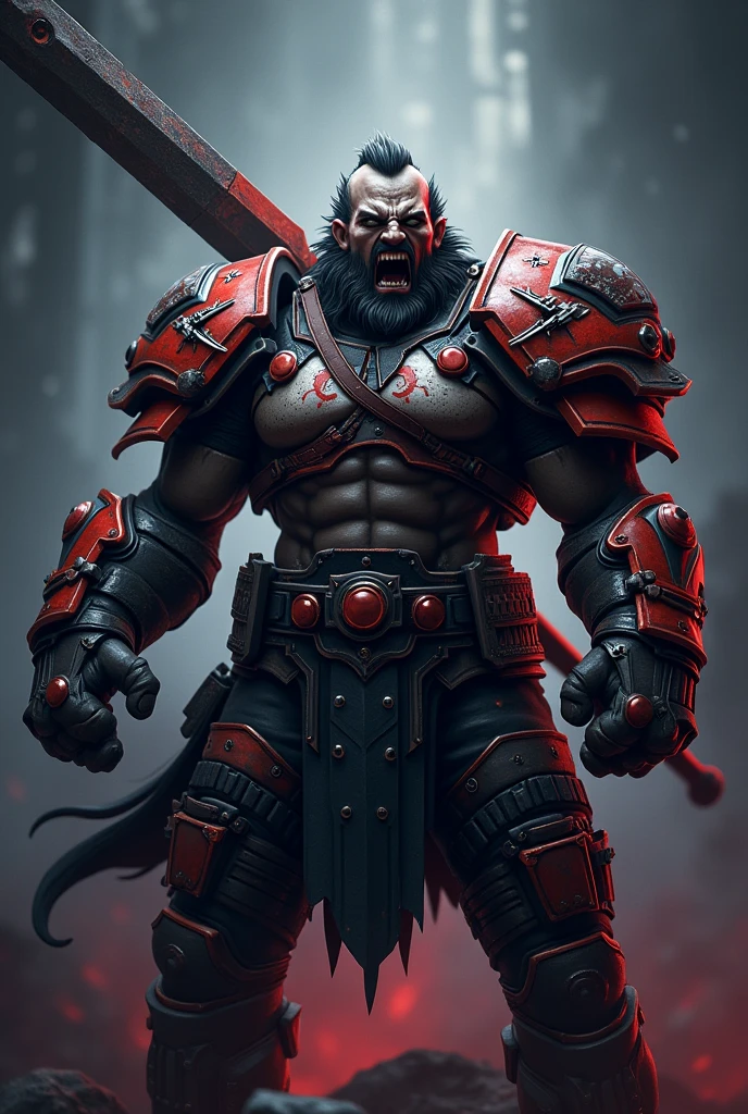 A gaming esport team logo team name Ragegod. A warrior in rage with sword in hand fully armored 3d and pubg 