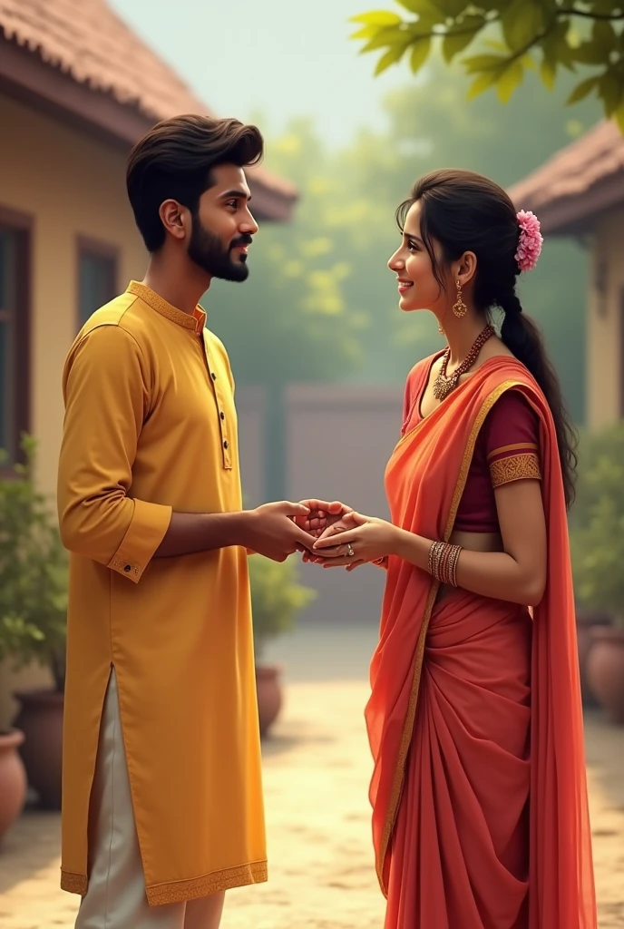 one Indian person asking another indian person for something