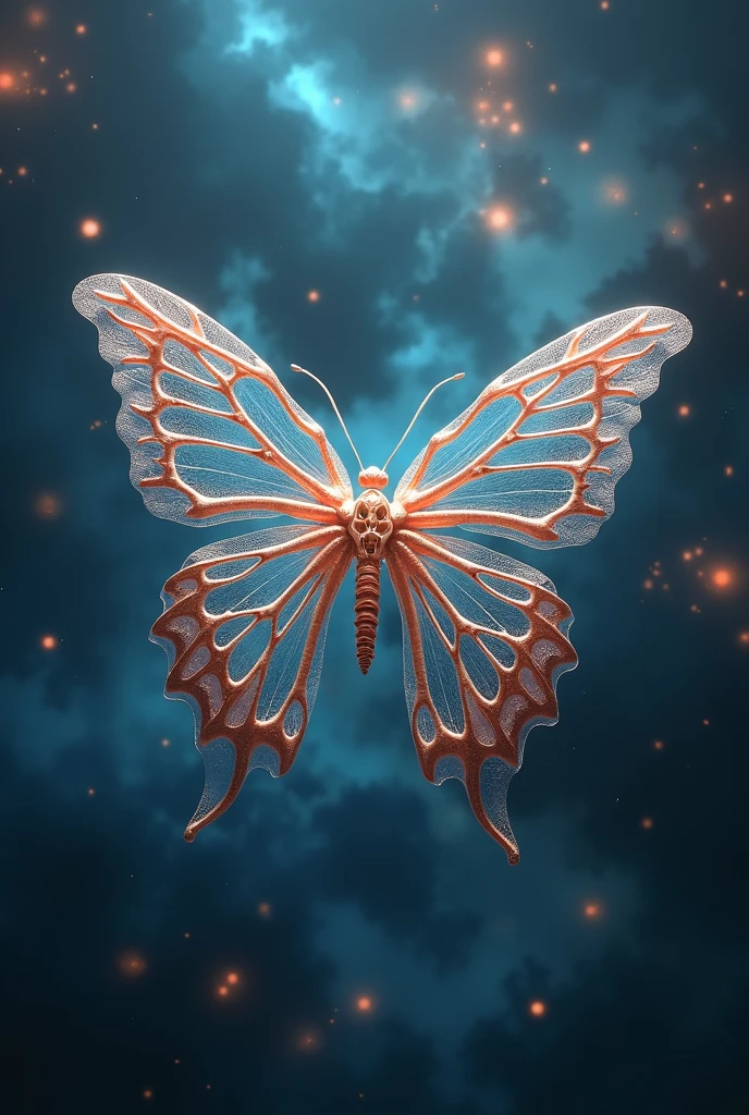 Skeleton butterfly galaxy