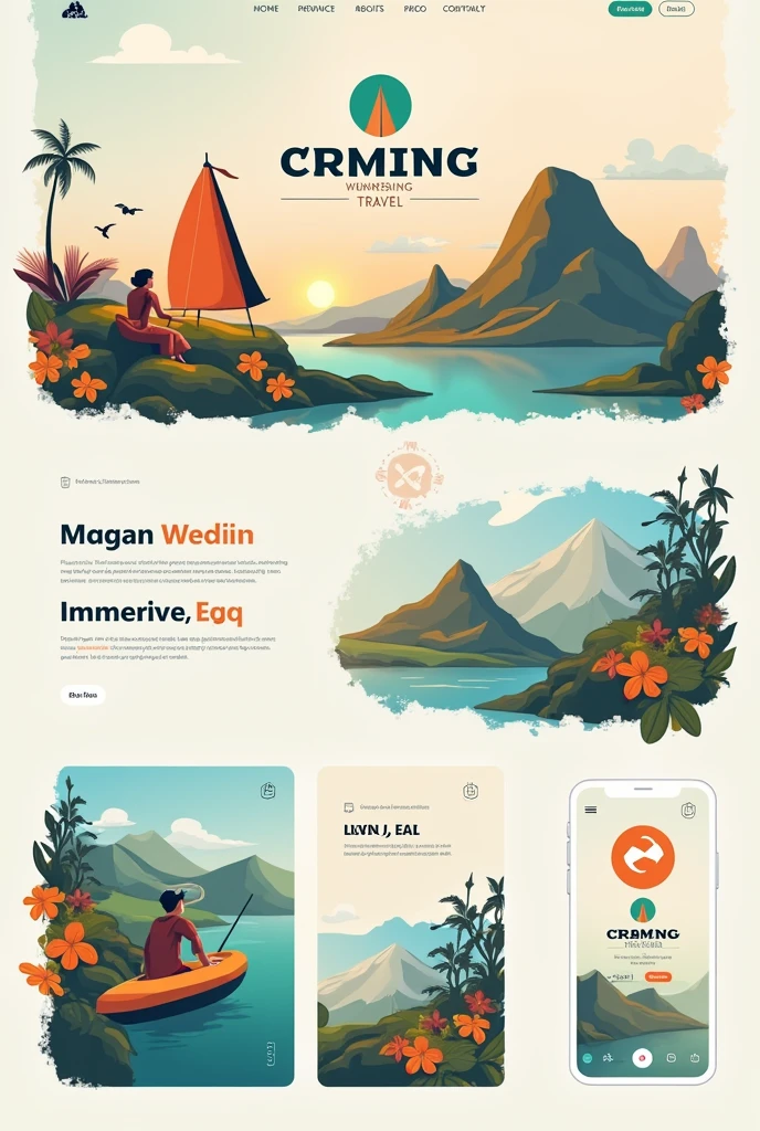 Create a travel agency brand that is innovative