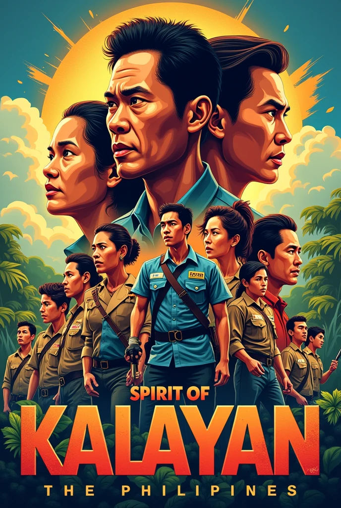 A powerful and vibrant poster celebrating Kalayaan (Freedom) in the Philippines' add some hereos, about kalayaan and more creative posters that shows kalayaan 