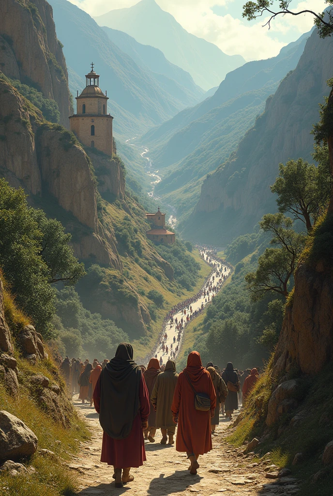 Pilgrimage on foot to the sanctuary of the Lord of Chalma