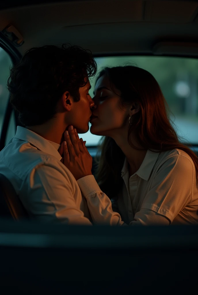 kissing in the Car