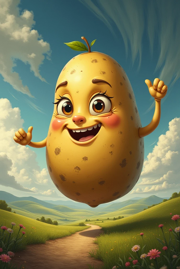 A potato with a face saving the world from starvation 