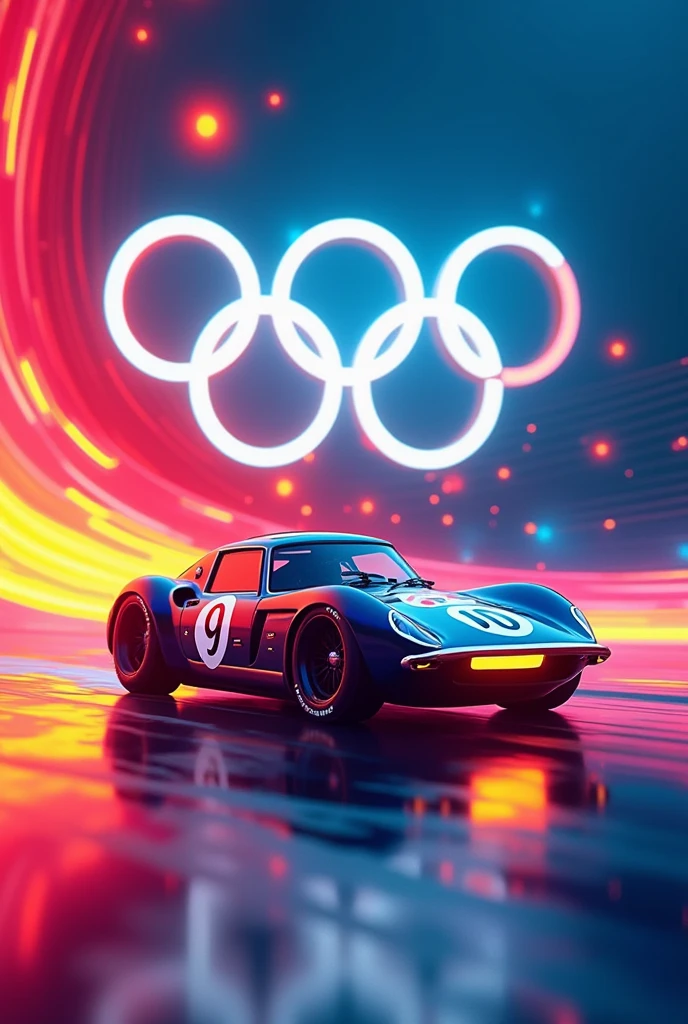 Olympic Race Number Plate