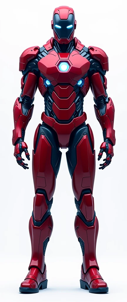 Help me generate an AI game art application analysis,Similar to long PDF,Portfolio format,Don't need too many colors,Be formal, marvel's warmachine armored, The combination of Huawei's red and technological blue,White background,Need to include typographic elements,Design elements, etc.,Novel board style,Reference dribbble,Behance and other creative websites。