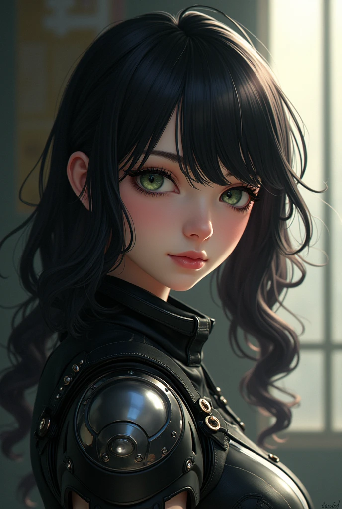 Understood! Hereinafter, Akira Evergard will have the final appearance that we have created, Inspired by Violet Evergarden and Mikasa Ackerman. The description of his appearance is as follows:

- Age: 17 years - Gender: Female - Height: 1.65 m - Hair: long, dark and wavy, with loose locks framing her face - Eyes: Light greens, with an intense and determined look - Face: Pale skin, with delicate features and a firm jaw - Clothing: Black and silver combat suit, with leather and metal details, Inspired by Violet Evergarden&#39;s uniform - Personality: strong, determined and passionate, with a touch of mystery and introspection Something bolupsuosa attractive to people 