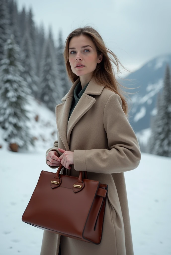 Norvegian elegant woman with elegant bag