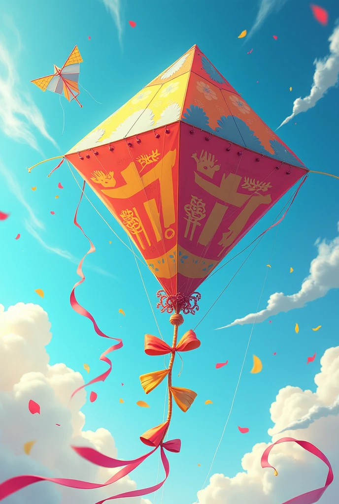 Banner talking about kite festival