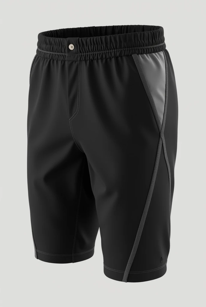 Black interclass shorts with grey details