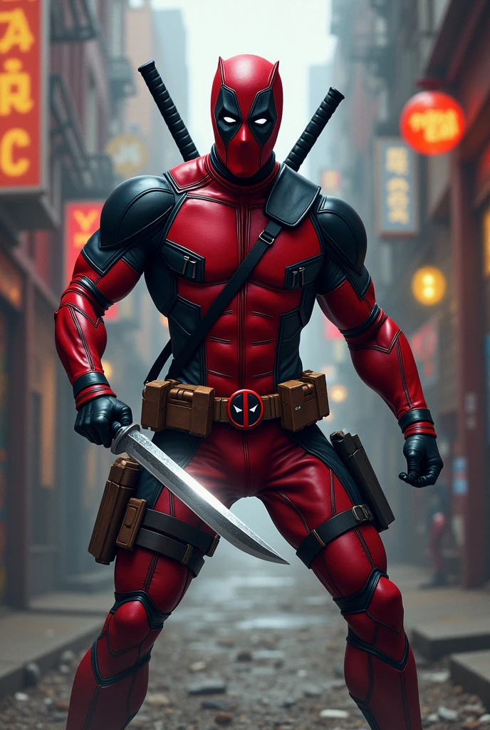 Deadpool with knife