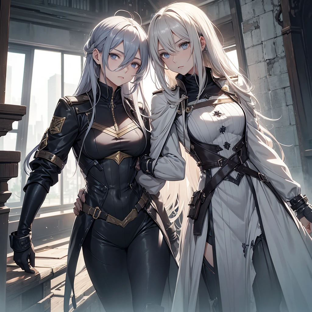 Understood! Hereinafter, Akira Evergard will have the final appearance that we have created, Inspired by Violet Evergarden and Mikasa Ackerman. The description of his appearance is as follows:
- Age: 17 years - Gender: Female - Height: 1.65 m - Hair: long, dark and wavy, with loose locks framing her face - Eyes: Light greens, with an intense and determined look - Face: Pale skin, with delicate features and a firm jaw - Clothing: Black and silver combat suit, with leather and metal details, Inspired by Violet Evergarden's uniform - Personality: strong, determined and passionate, with a touch of mystery and introspection Bolupsuosa