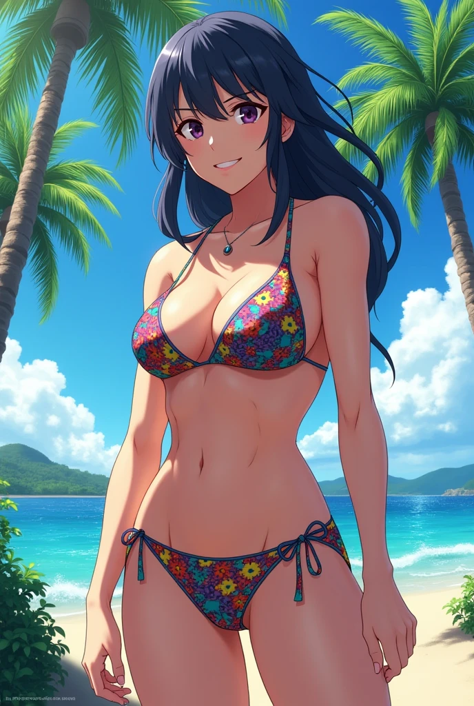 Nobara Kugisaki's Jujutsu Kaisen anime, in bikini.