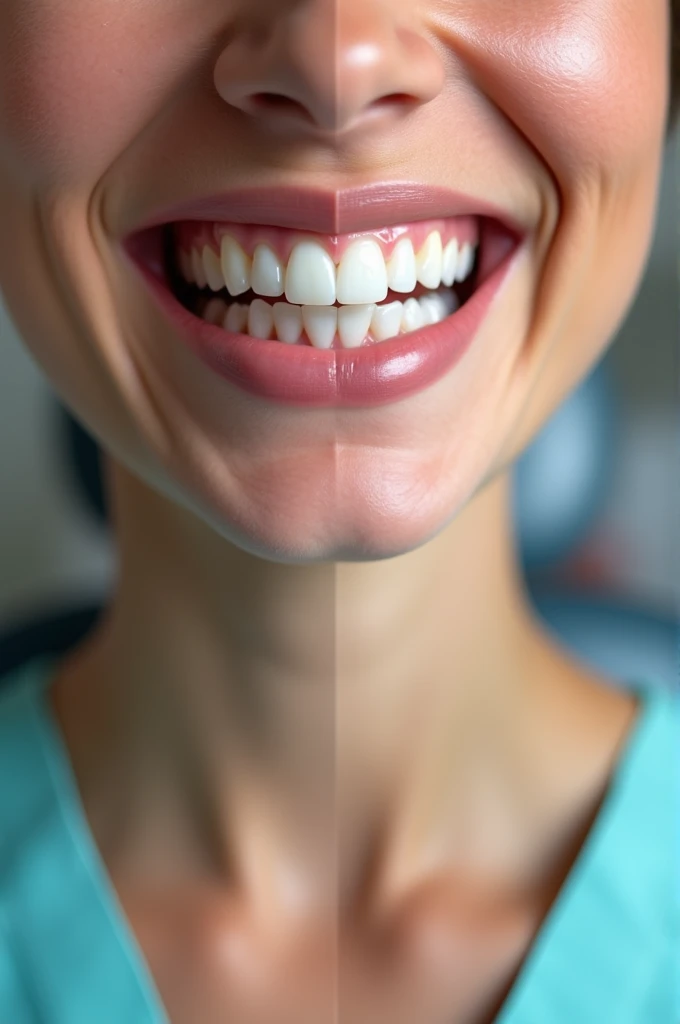 Dental treatment before and after 