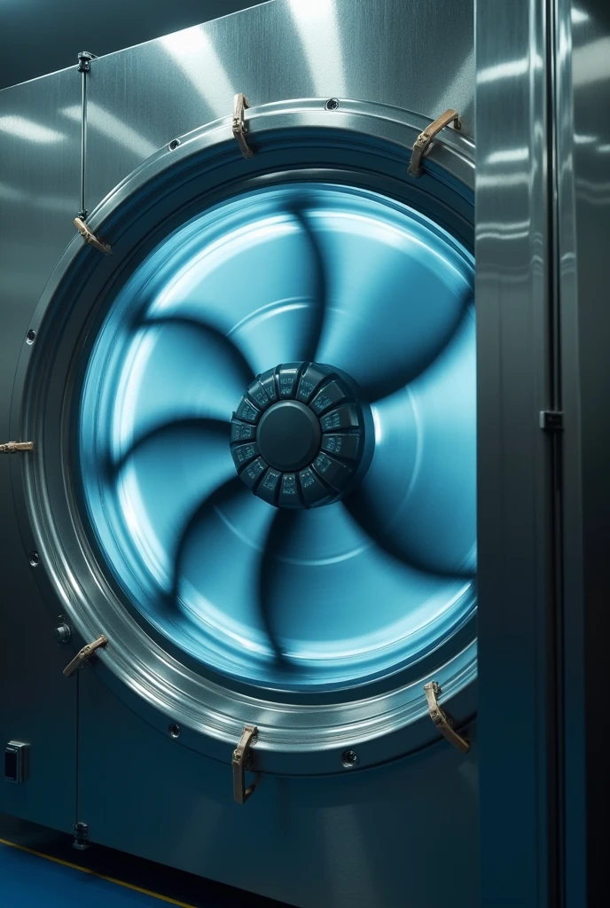 sealing fan running in sealing view in downside of front view