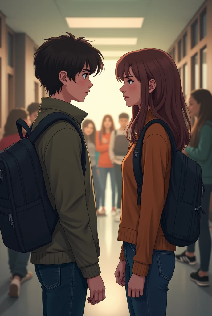 Elizabeth returns to school and faces the awkwardness of running into Lucas, with whom there have been rumors of a secret relationship. When the teacher puts them in the same group for a project, Elizabeth feels nervous. During the day, the tension between them increases, but in the end, Elizabeth decides to talk to Lucas. They both agree to leave the rumors behind and improve their friendship., taking a first step towards reconciliation.