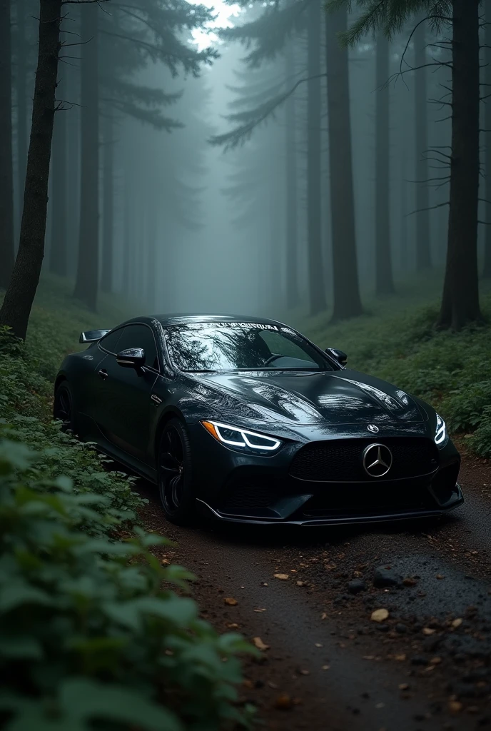 A black car in Dark Nature