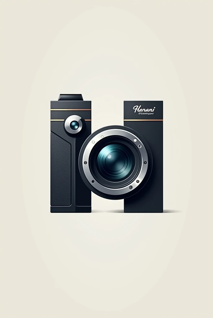 Hanani cameras and accessories shop logo with H looking like a camera