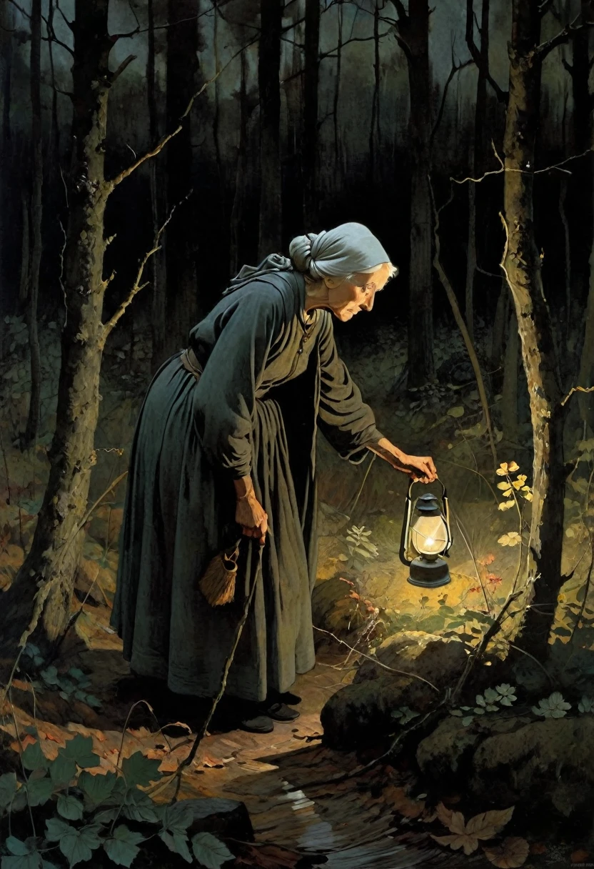 A 1984 animated film for adults on a philosophical theme based on the story by A. Platonov “The Iron Old Woman.” A , obsessed with the question of who the Iron Crone is, sets out to find her in a dark, frightening forest. The art by Andrew Wyeth features a muted floral palette and dry brush technique that creates a calm animation feel. mystical light and shadows.