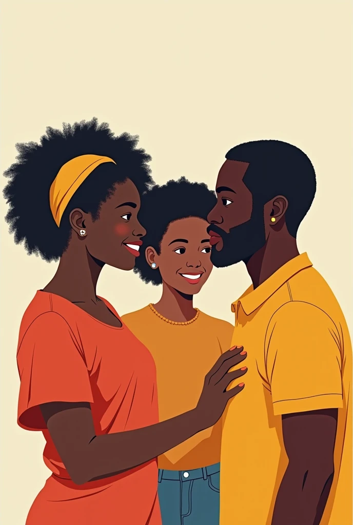 Visuel des programmes tv chrétiens qui passe sur une chaine chrétienne avec les émissions pour les enfants, adolescents et adultes. Comme une affiche. Avec des personnages noir