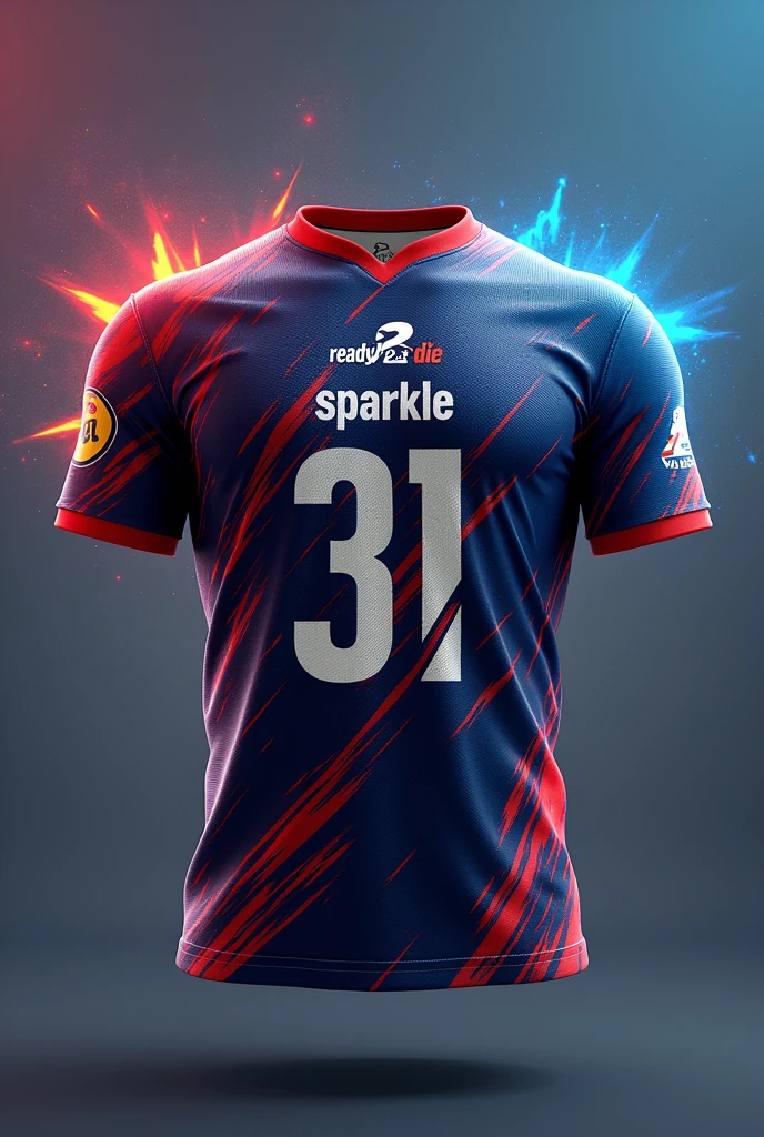 Ready 2 Die adlı pubg mobile ekibinin oyuncusu "Sparkle " e Esport jersey yap rolu RUSHER sade tasarıma önem ver forma numarası 31