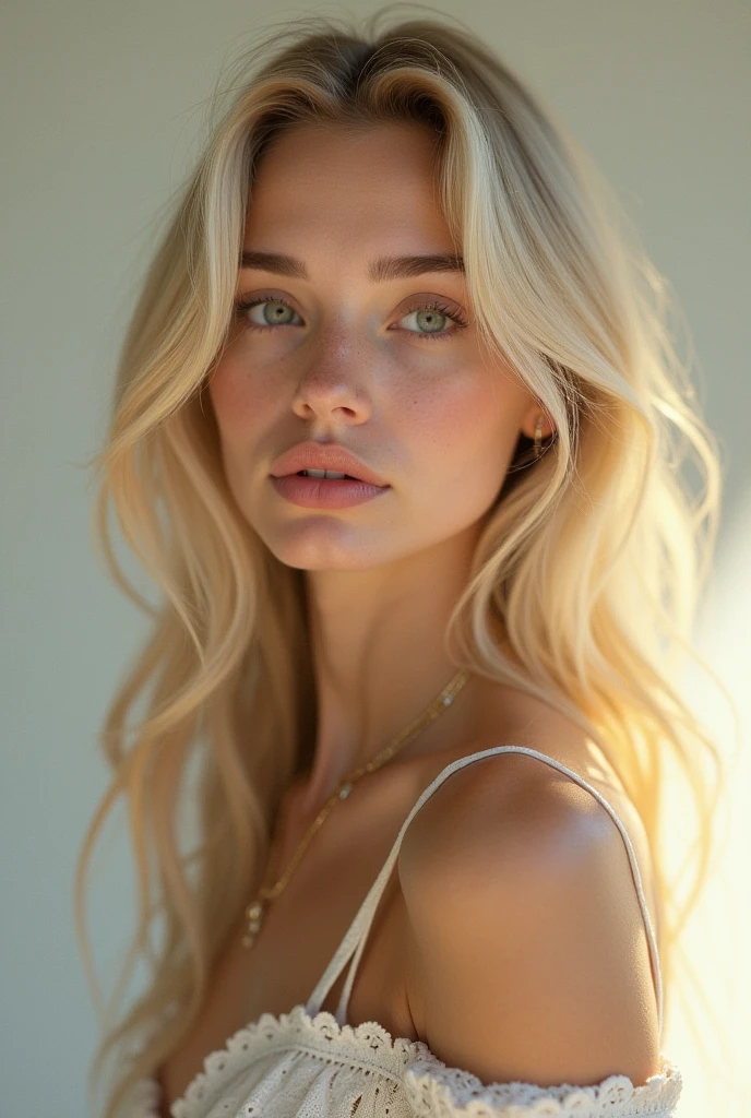 nerdie blonde girl beauty