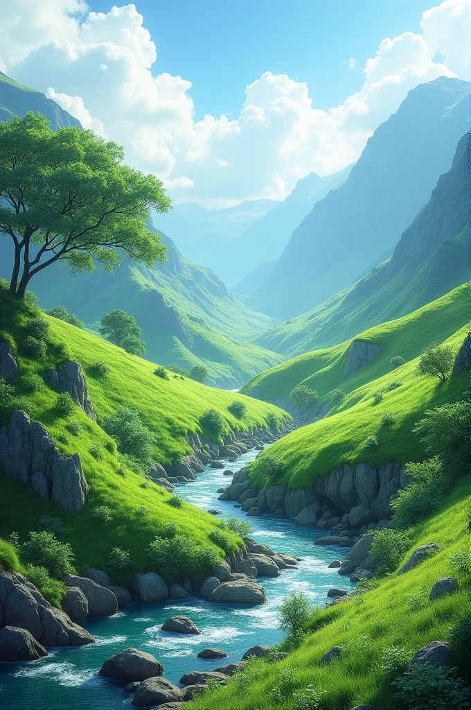 Beautiful scene of nature with 4k hd