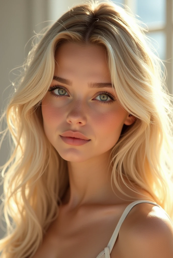 nerdie blonde girl beauty