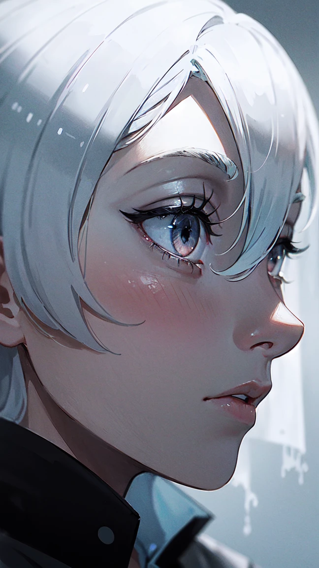 A close-up of a ghostly face partially obscured by thick fog, with hollow eyes and a faint, sorrowful expression.

