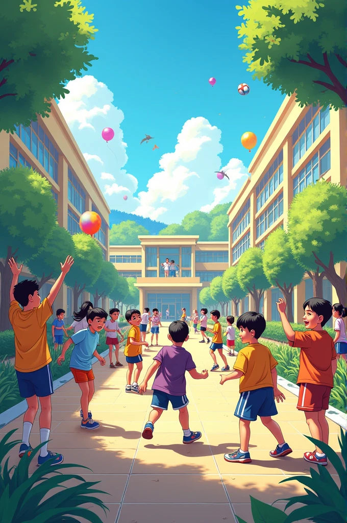 Make a cover of a school welcome activity