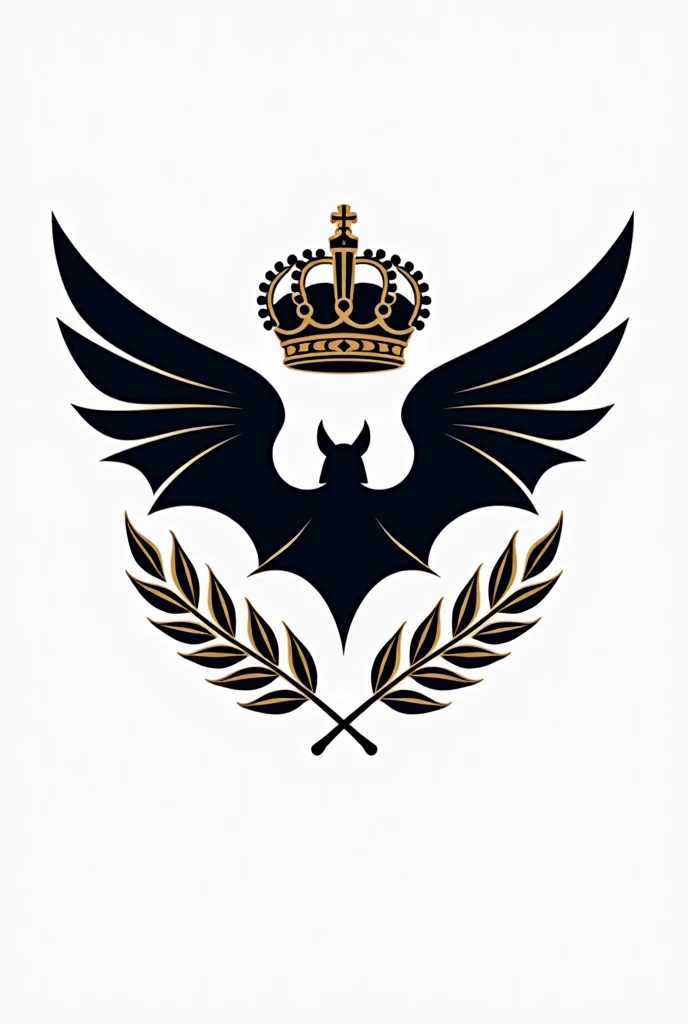 A logo for a football team that has a bat and a crown like the Real Sociedad team