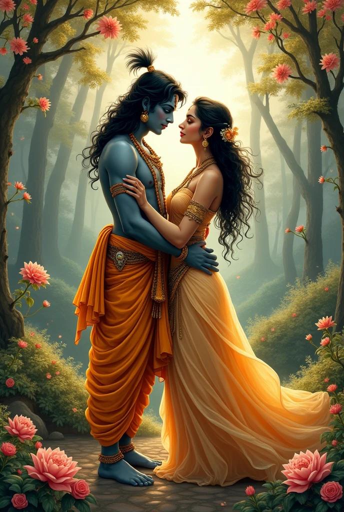 Lord Krishna with Radha
