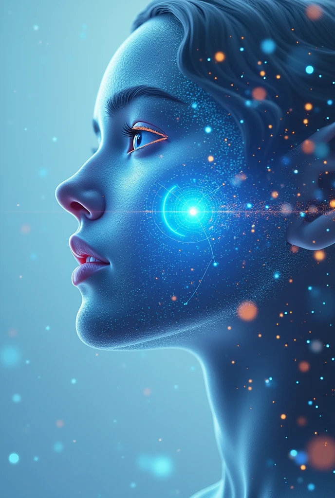  "Welcome to the Age of Artificial Intelligence" appears in a modern, clear font at the top. The ChatGPT logo or an icon representative of the AI is prominently placed in the center or to the side. bye