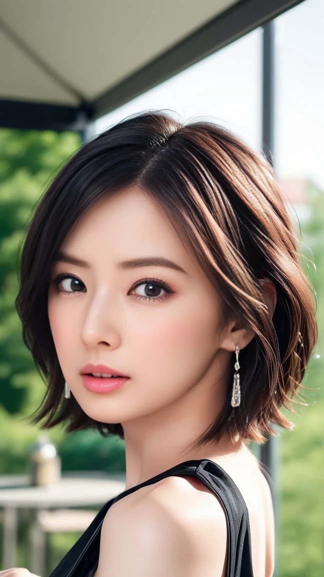 ((Circuit、Standing in front of a car))、 ((One-shoulder black leather pantsuit))、((Black T-back pants))、(Back view)、(look back),High-quality work、Live-action work、Ultra Premium Graphics、8K HD CGワークス、High Quality Graphics、High-definition CGワークス、10 timesピクセル、Ultra-fine details:1,2,3,4,5,6,7,8,,10 times。 High-definition CG、10 times画素、Ultra-fine detail:1. 1,Advanced Technology:1.1 フォトReal,Natural light:1.5、((Golden white short hair)、((sports car))(Bob Hair)、Thin eyebrows、High nose、Clean red lips、Rose Cheeks、Subtle makeup face、Cute Face、Perfectly balanced face、A light-toned foundation enhances the clarity of your skin.、((mix4、Race Queen))。40k, photograph, On the table, Highest quality, Rain Background, ((1. Beautiful eyes and light hair, White skin, Mr.々A pose, (Medium sized chest,:1.1), Highest quality, On the table, Ultra-high resolution, (Real:1.4), RAWphotograph, (Perfect figure), (slim:1. 3), slimな腹部, 完璧なslim体型, Dynamic Pose, One person, Cold light 12000K, 顔と肌の質感がVery fine, Fine grain, Realな目, 美しいFine grain, (Realな肌), charm, Ultra-high resolution, Surreal, Very fine, Very fine,Top quality work、Authentic works、Ultra Premium Graphics、8K HD CG Works、High quality graphics、High-definition CG作品、10 timesピクセル、Ultra-fine detail:1.1、Advanced Technology詳細:1. 1 Photo Authentic、(Little walking in the park)Natural light:1.5.Light effects(Virtual Light effects:1.8)、Wet Long Silver Hair、Silver Hair、Transparent Hair、Highly detailed hair(Premium Hair Detail:1. 1)Clear Eyes、Beautiful double eyelids、Sharp eye makeup、Delicate eyelash makeup、Thin eyebrows、Eye on the details、High nose、Nice red lips、Rosy Cheeks、Delicate Makeup Face、Cute Face、Perfectly balanced face、