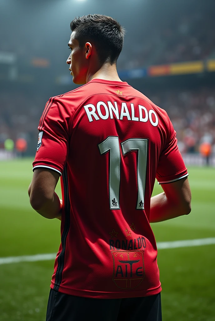 Mix football kit of Manchester United and real Madrid with Cristiano Ronaldo name