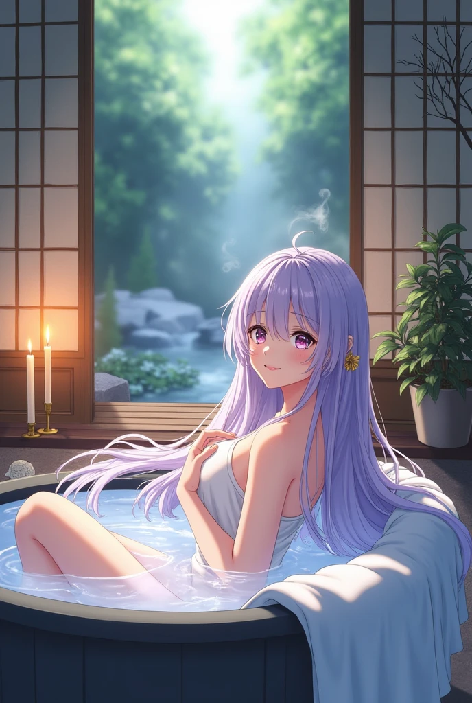 Shinobu Kocho Demon slayer bathing (Anime style)