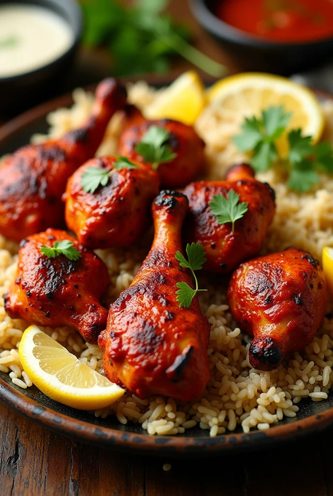 Create a Chikan tandoori image