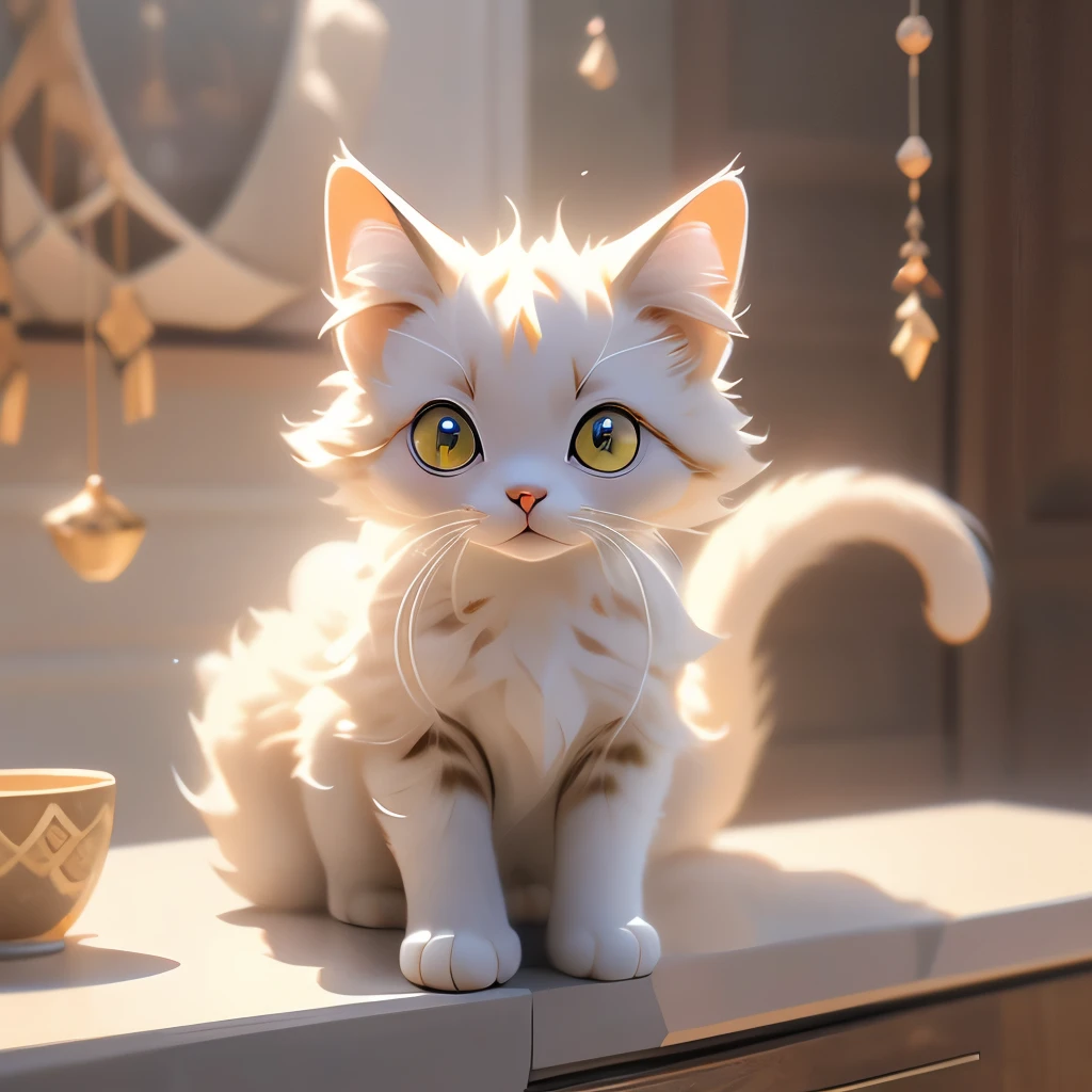there is a cat sitting on a white surface looking at the camera, cat giraffe hybrid, the cat looks like giraffe, very handsome, spotted ultra realistic, cat dog hybrid, has a very realistic look to it, sora as a cat, tabaxi male, a handsome, high-resolution photo, cute looking, awesome cat, a cat, human cat hybrid